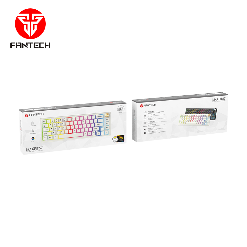 FANTECH MAXFIT67 MK858 Modular Blutooth Wireless RGB Mechanical Keyboard SPACE EDITION