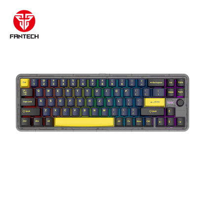 FANTECH MAXFIT70 MK911 Wireless 65% Mechinical Gaming Keyboard Grand Coblat  Milky Brown Switch