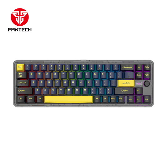 FANTECH MAXFIT70 MK911 Wireless 65% Mechinical Gaming Keyboard Grand Coblat  Milky Brown Switch