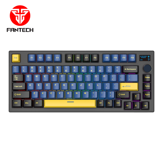 FANTECH MAXFIT81 MK910 VIBE EDITION GRAND COBALT RGB Modular Mechanical Gaming Keyboard Milky Switch