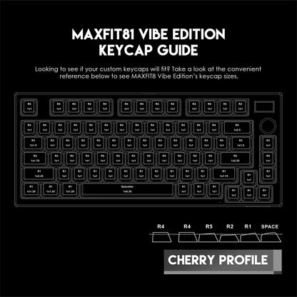 FANTECH MAXFIT81 MK910 VIBE EDITION GRAND COBALT RGB Modular Mechanical Gaming Keyboard Milky Switch