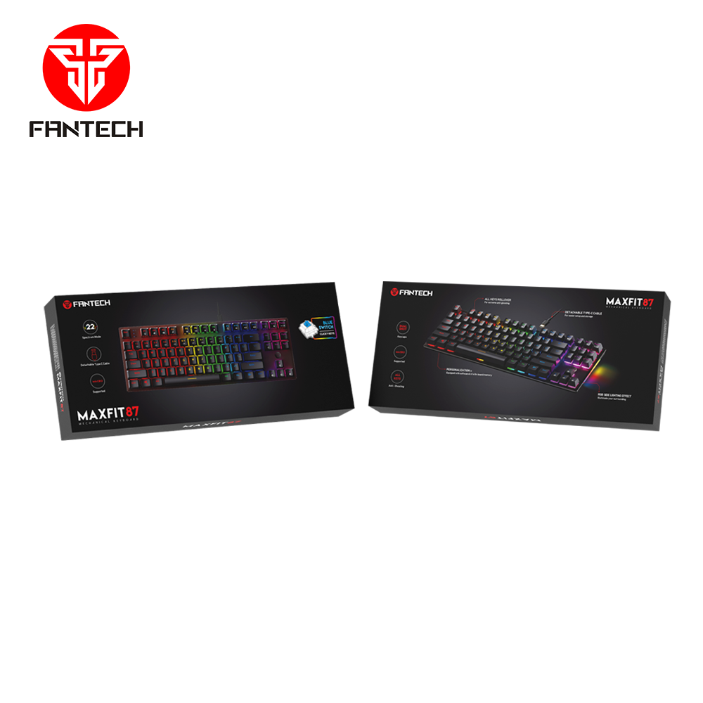 FANTECH MAXFIT87 MK856 RGB Mechanical Keyboard Blue Switch