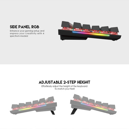 FANTECH MAXFIT87 MK856 RGB Mechanical Keyboard Blue Switch