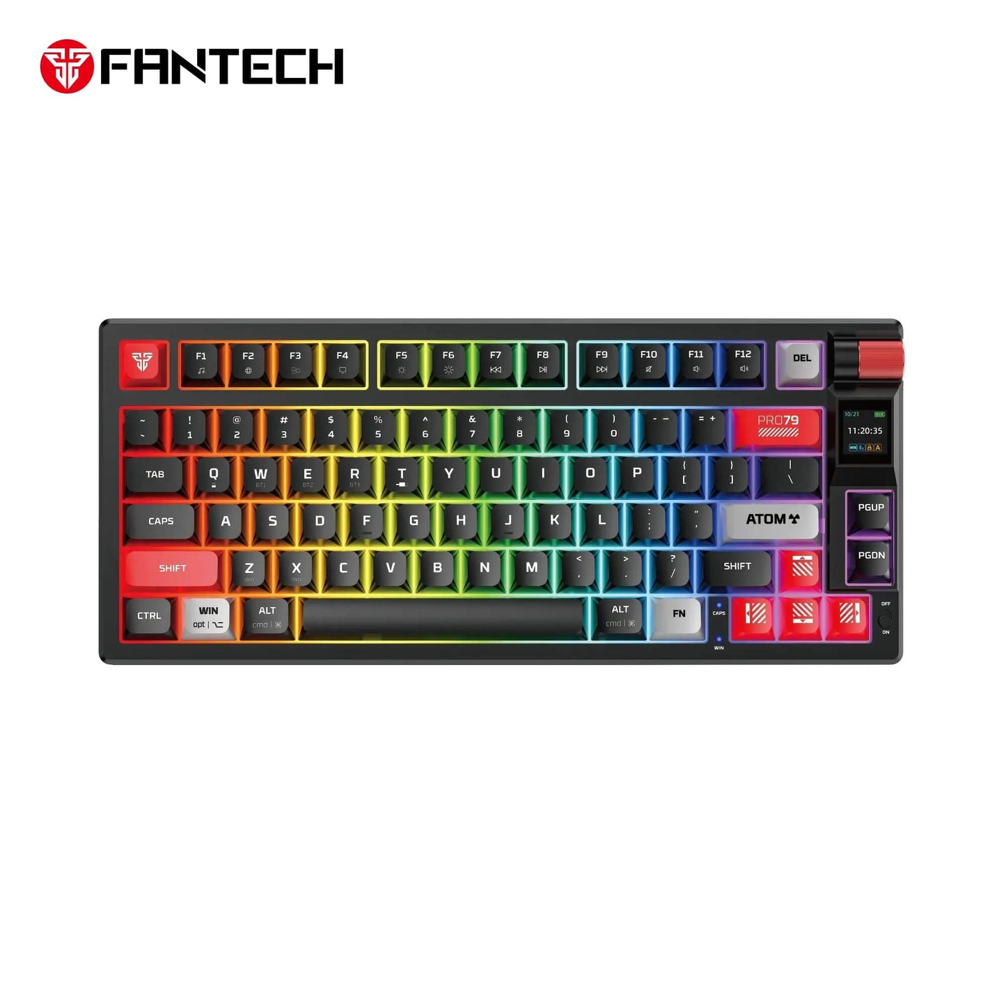 FANTECH MK917 ATOM PRO79 WIRELESS MECHANICAL GAMING KEYBOARD BLACK RED SWITCH