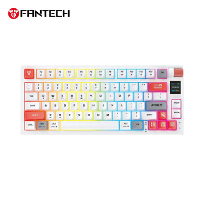 FANTECH MK917 ATOM PRO79 WIRELESS MECHANICAL GAMING KEYBOARD WHITE RED SWITCH
