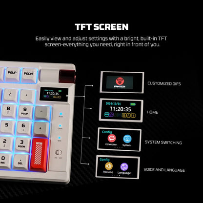FANTECH MK918 ATOM PRO97 Wireless Mechanical Keyboard White