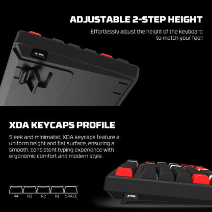 FANTECH MK918 ATOM PRO97 Wireless Mechanical Gaming Keyboard Black