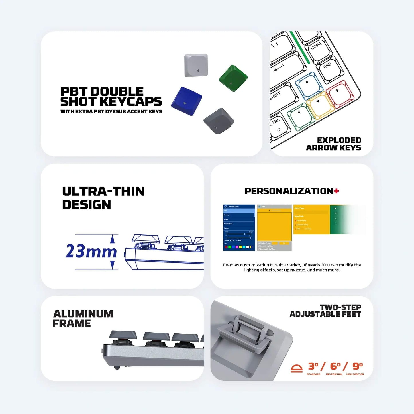 FANTECH SUPER MAXFIT AIR99 MK916 95% LOW Profile Wireless Mechanical Keyboard