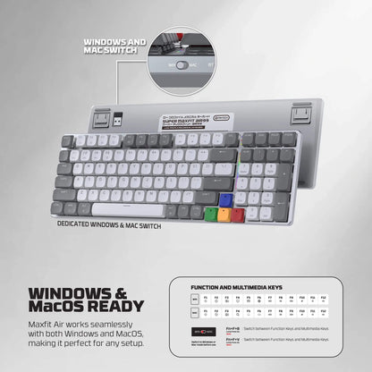 FANTECH SUPER MAXFIT AIR99 MK916 95% LOW Profile Wireless Mechanical Keyboard
