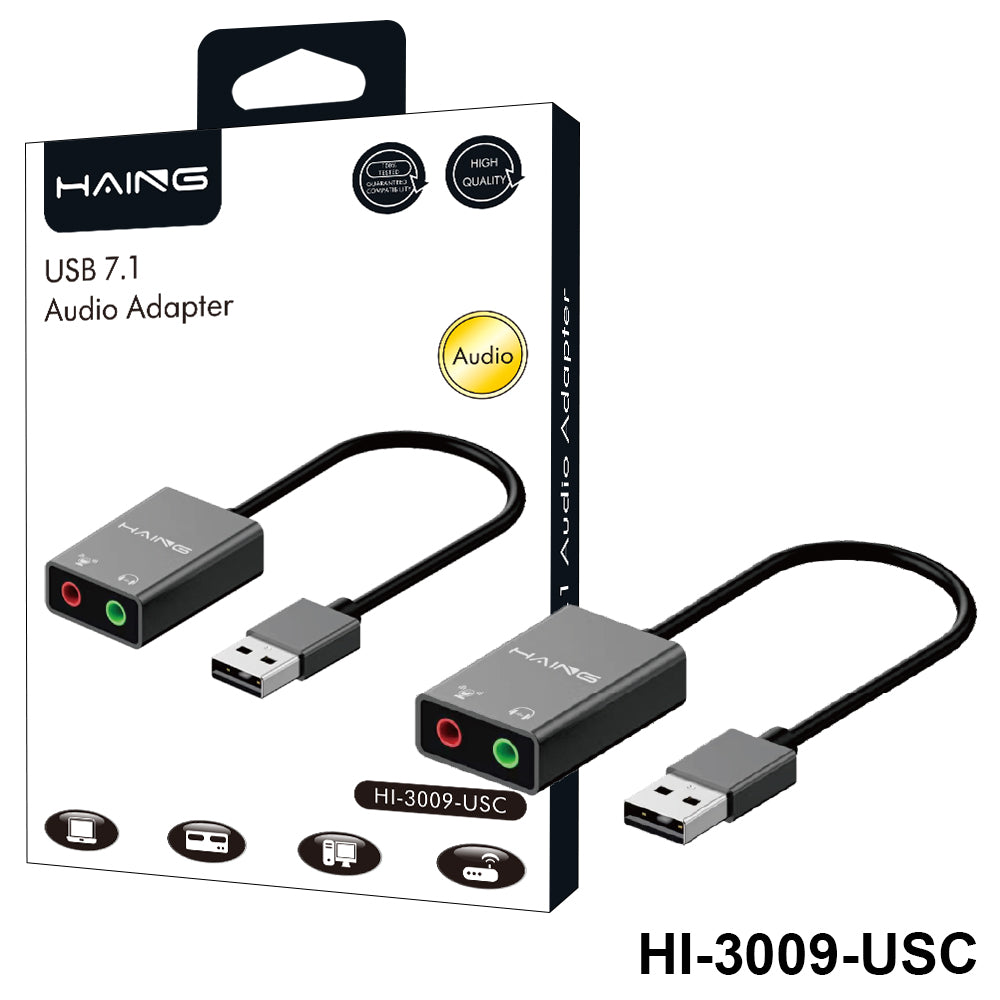 HAING HI-3009-USC USB 7.1 Audio Adapter