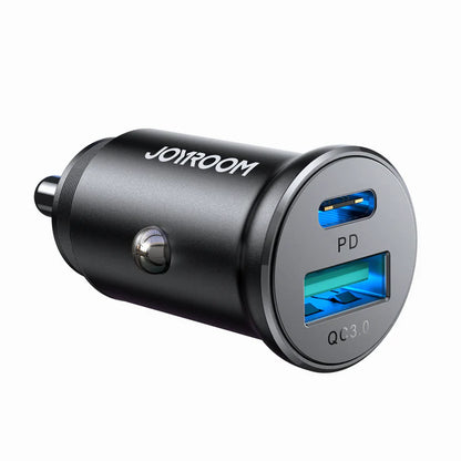 JOYROOM JR-CCN05 30W QC3.0+PD mini Metal Car Charger