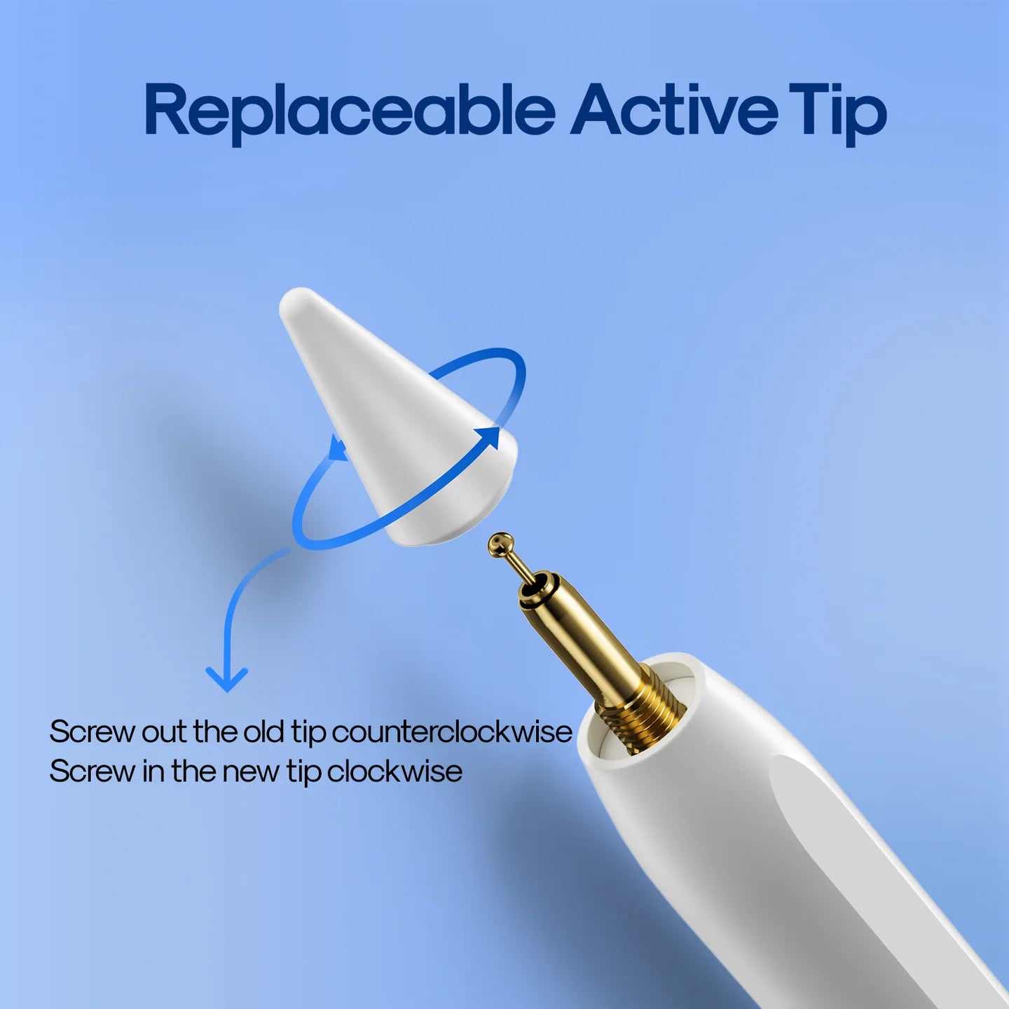 JOYROOM JR-X9S Active Stylus Pen  (with Replacement Tip*2)