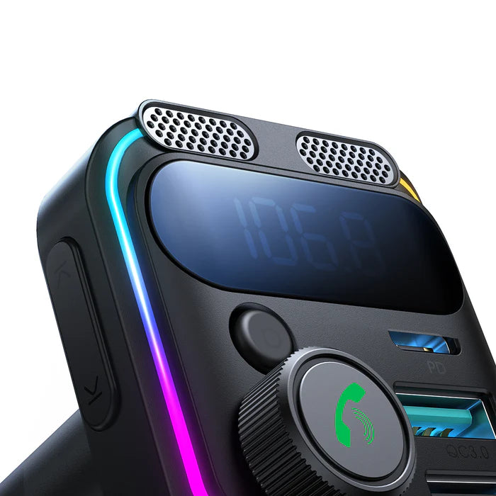 JOYROOM JR-CCB01 48W Dual-Mic Car Wireless FM Transmitter