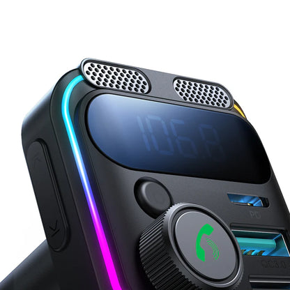 JOYROOM JR-CCB01 48W Dual-Mic Car Wireless FM Transmitter