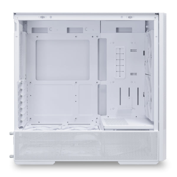Lian Li LANCOOL 207 (207RW) MESH (White) ARGB ATX Mid Tower Tempered Glass Gaming Case W/ Type-C & (Front 2x140mm ARGB Fans + 2x120mm PWM Fan On PSU Shroud)