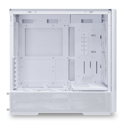 Lian Li LANCOOL 207 (207RW) MESH (White) ARGB ATX Mid Tower Tempered Glass Gaming Case W/ Type-C & (Front 2x140mm ARGB Fans + 2x120mm PWM Fan On PSU Shroud)