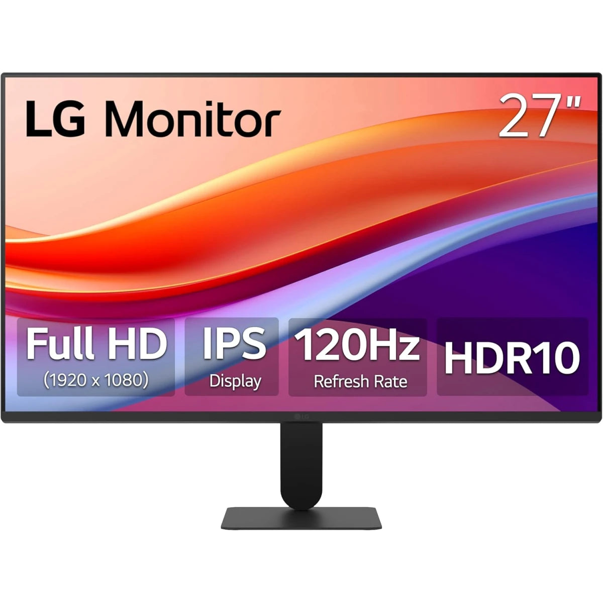 LG 27U411A-B 27 Inch FHD IPS 120Hz HDR10 Monitor with Slim Stand- Monitor