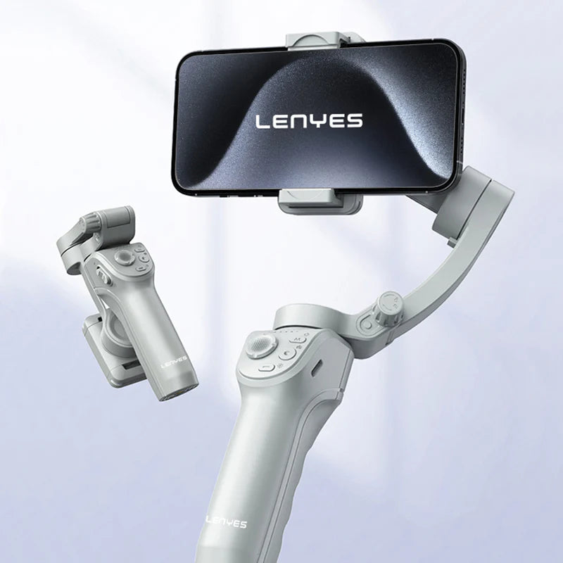 Lenyes LPH105 LENYES 3-Axis Gimbal Stabilizer Smartphone Intelligent Face Tracking With Adjustable Fill Light Tripod Bluetooth 5.2