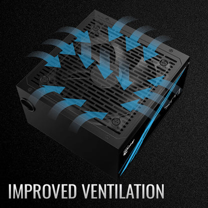 AeroCool LUX 750W 80 Plus Bronze Up To 88%+ Efficiency, Stylish & Elegant Design Power Supply w/ Silent 12cm Fan