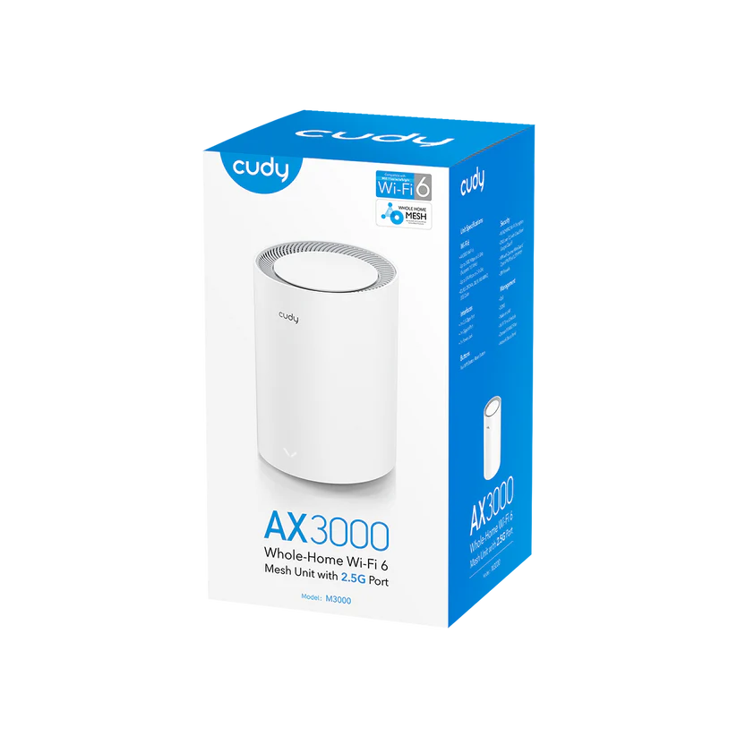 CUDY  M3000 AX3000 2.5G Mesh Wi-Fi 6 System