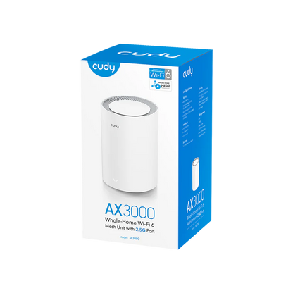 CUDY  M3000 AX3000 2.5G Mesh Wi-Fi 6 System