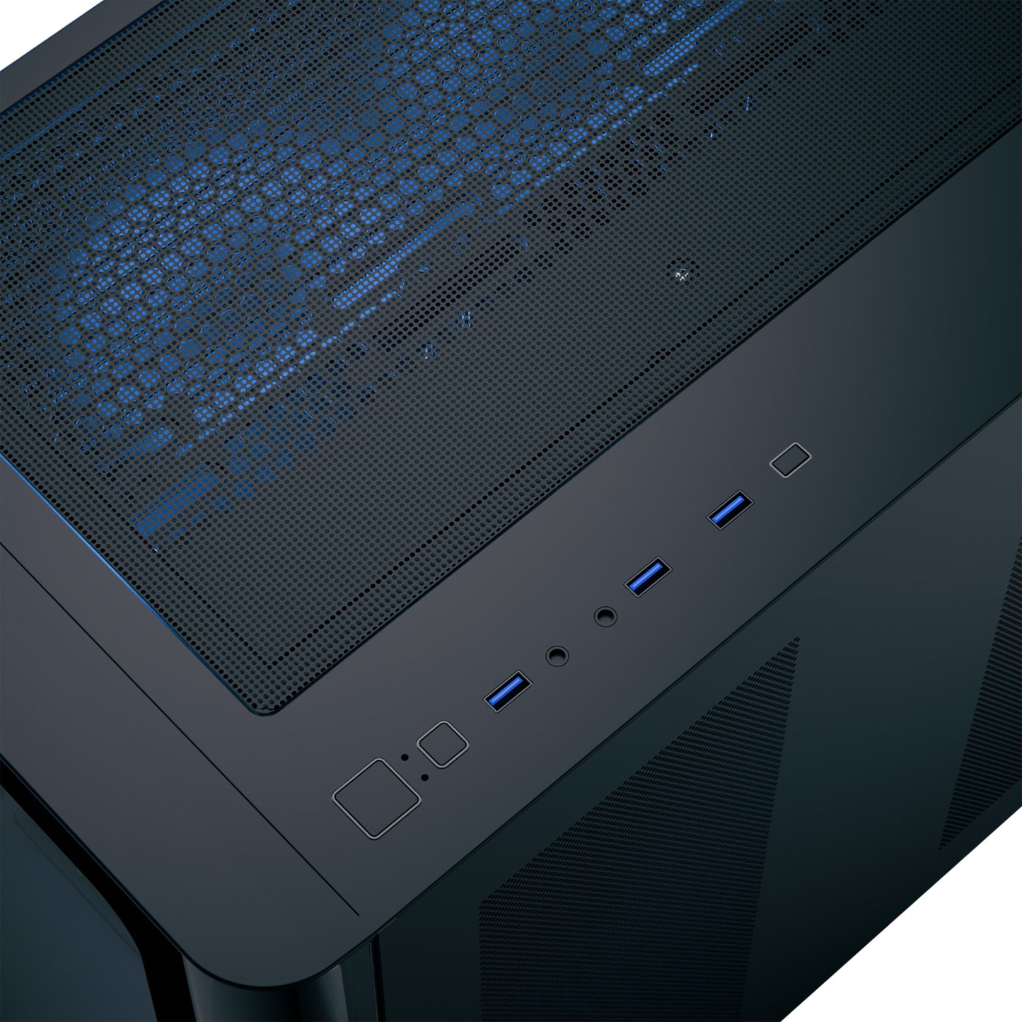 AeroCool P500C (Black) ARGB Stylish w/ Panoramic View & Dual Chamber ATX Mid Tower Tempered Glass Gaming Case w/ 4 ARGB Mirage infinity Mirror Fans (3x120mm Side Reverse-Blade + 1x120mm Rear)