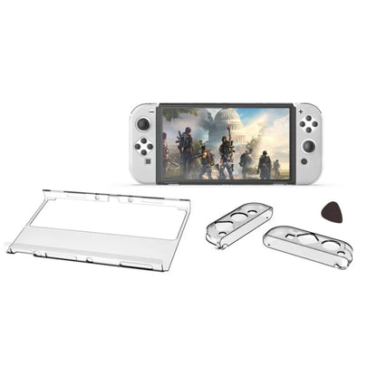 DOBE TNS-1133B Crystal PC Case For Nintendo Switch V1 / V2 / OLED