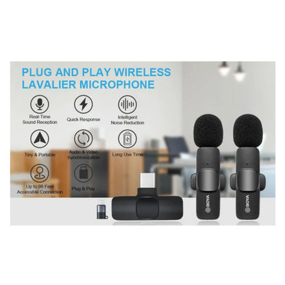 BOYA BY-MW3 Wireless Dual Microphone Type-C & Iphone