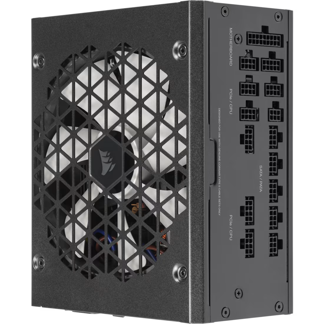 Corsair RM1000x Shift 1000W, ATX (ATX 3.0) Fully Modular Power Supply, 80+ Gold Certified w/ Side Mounted Modular Connections Panel & PCIe 5.0 12VHPWR Cable