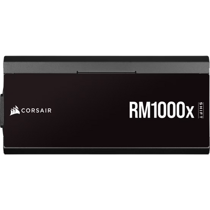 Corsair RM1000x Shift 1000W, ATX (ATX 3.0) Fully Modular Power Supply, 80+ Gold Certified w/ Side Mounted Modular Connections Panel & PCIe 5.0 12VHPWR Cable