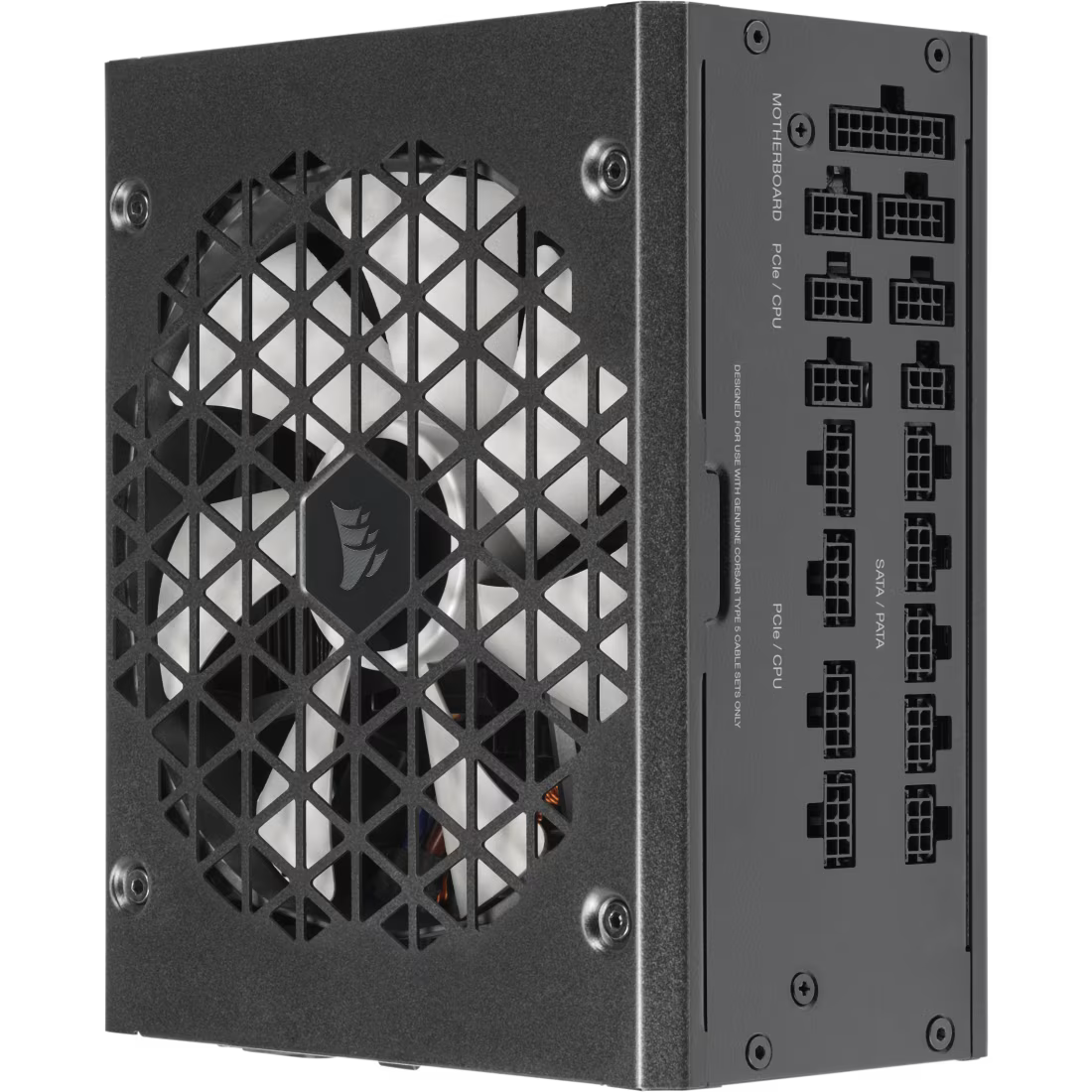 Corsair RM1200x Shift 1200W, ATX (ATX 3.0) Fully Modular Power Supply, 80+ Gold Certified w/ Side Mounted Modular Connections Panel & PCIe 5.0 12VHPWR Cable