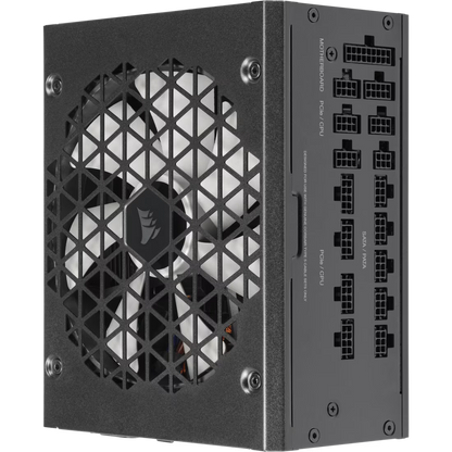 Corsair RM1200x Shift 1200W, ATX (ATX 3.0) Fully Modular Power Supply, 80+ Gold Certified w/ Side Mounted Modular Connections Panel & PCIe 5.0 12VHPWR Cable