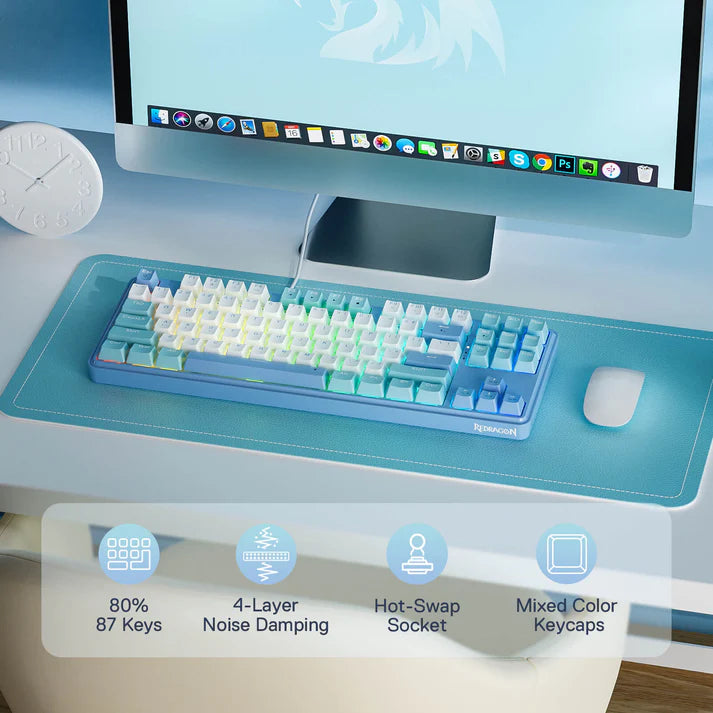 REDRAGON STAR BLADE K707 Gasket Wired Mechanical Keyboard