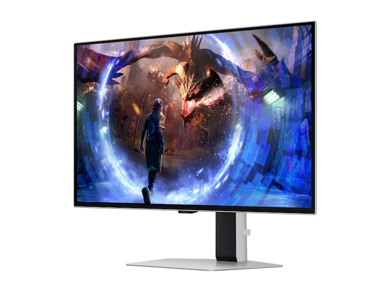Samsung Odyssey OLED G6 (DG602) 27" Flat Monitor 2K (2560 x 1440) 360Hz, 0.03ms(GTG), Quantum Dot, HDR10+, 99% DCI Coverage, 10Bit, HDMI 2.1, Core Sync, FreeSync Premium Pro w/ Sleek Metal Design & Ergonomic Stand