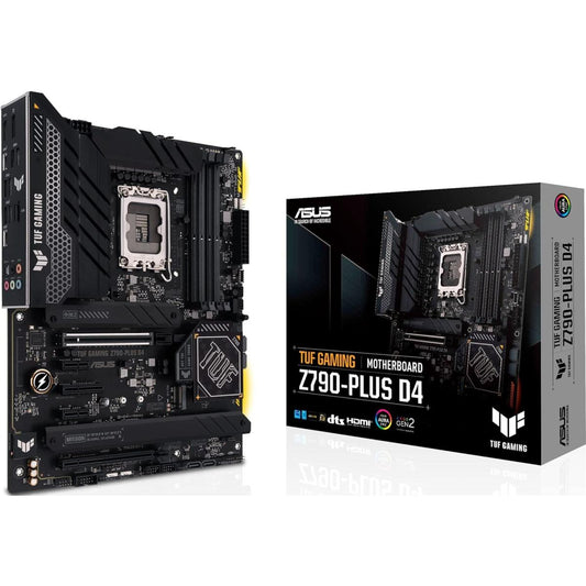 ASUS TUF GAMING Z790-PLUS D4, Intel 14th 13th 12th Series, LGA 1700/DDR4/PCIe 5.0/4xM.2 - ATX Gaming MotherBoard