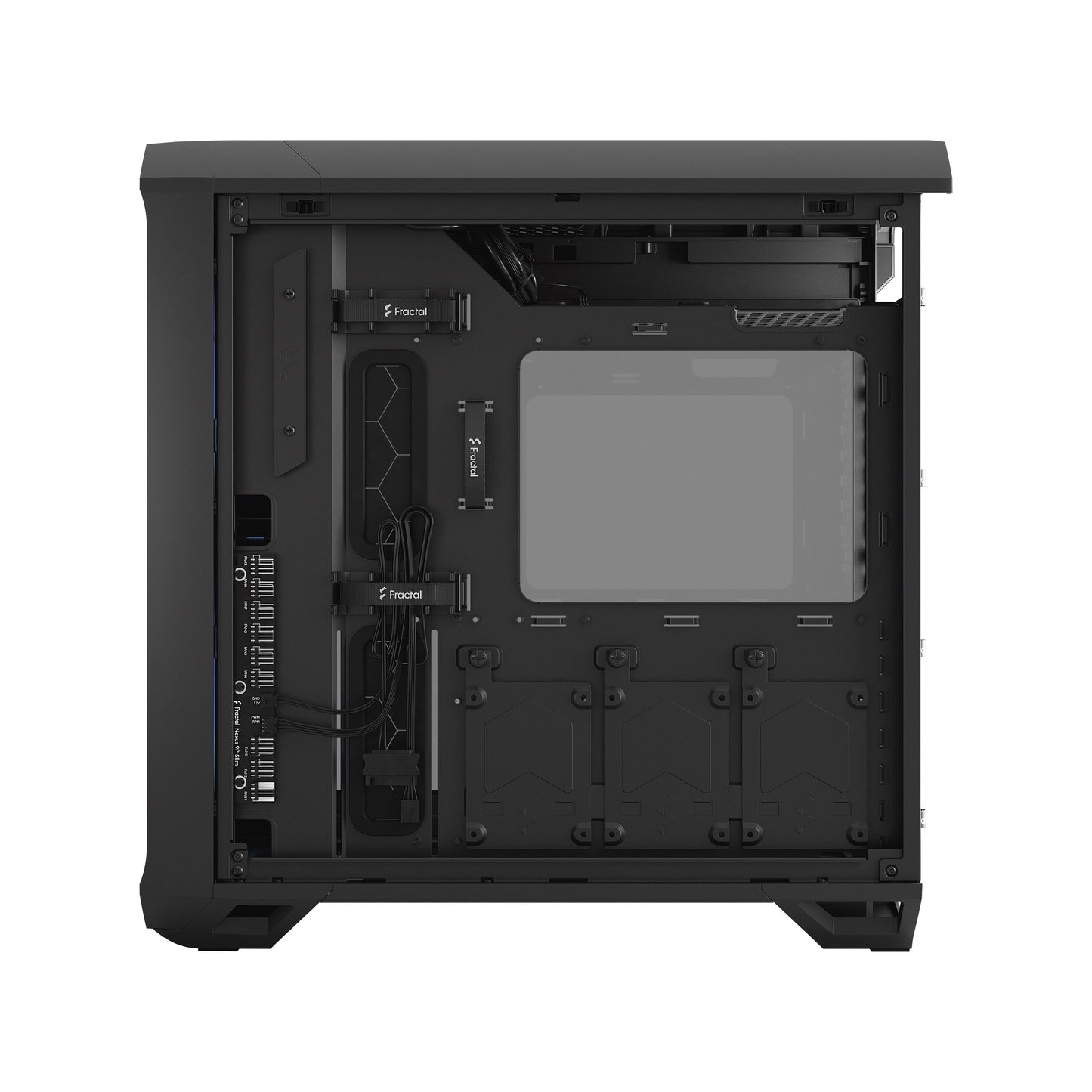 Fractal Design Torrent Compact (Black RGB TG Light Tint) Mid-Tower Tempered Glass RGB Gaming Case w/ Type-C & (Front) 2 x Prisma 180 mm