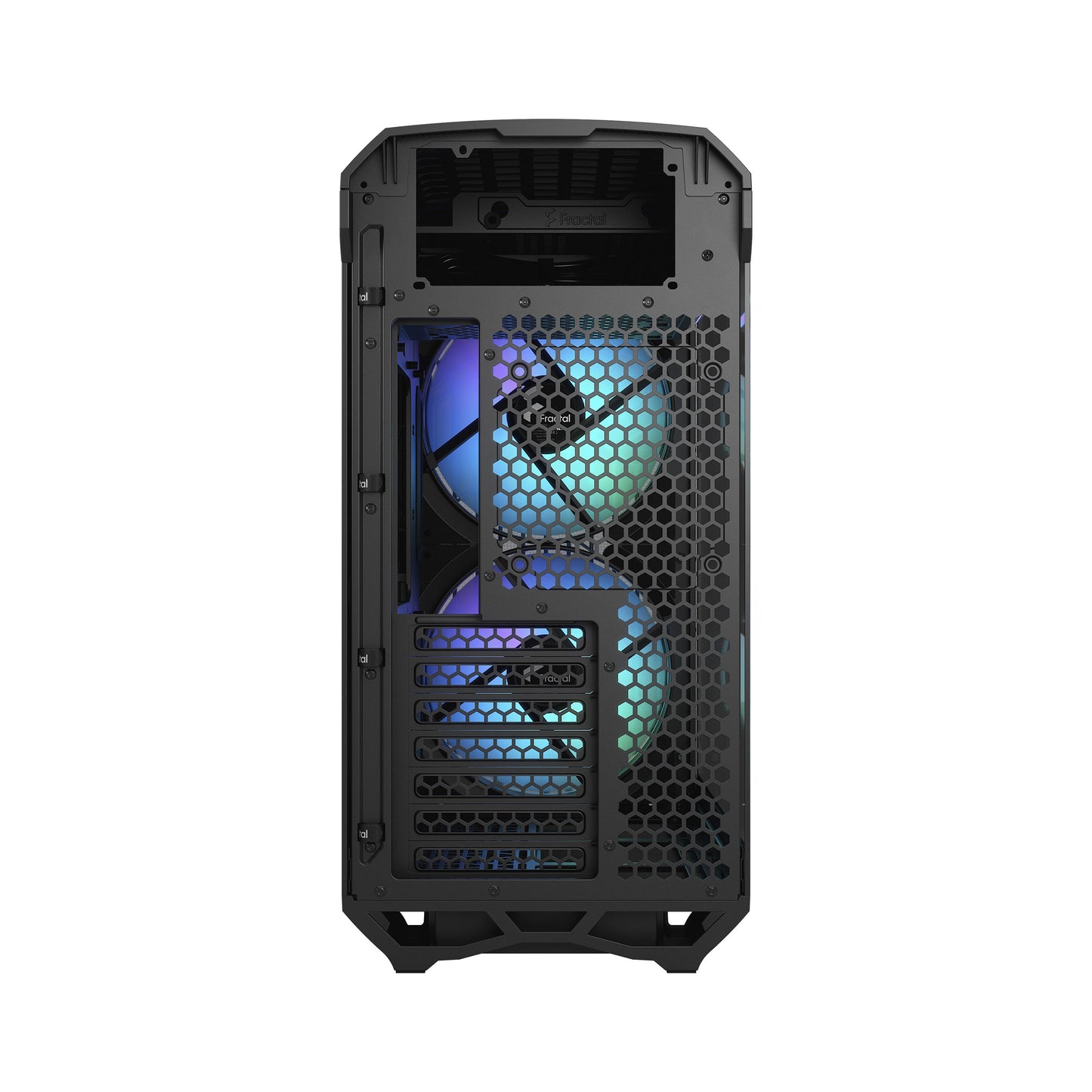 Fractal Design Torrent Compact (Black RGB TG Light Tint) Mid-Tower Tempered Glass RGB Gaming Case w/ Type-C & (Front) 2 x Prisma 180 mm