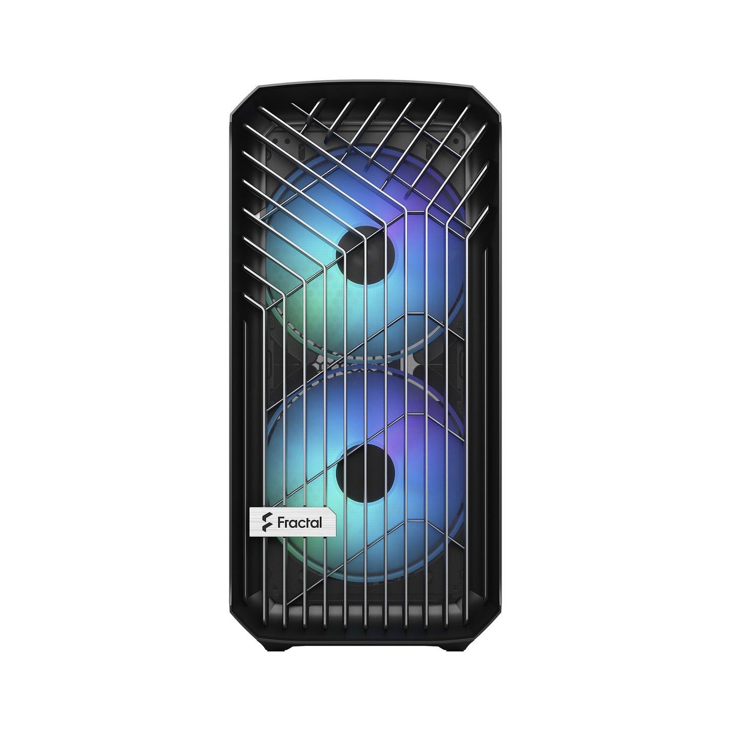 Fractal Design Torrent Compact (Black RGB TG Light Tint) Mid-Tower Tempered Glass RGB Gaming Case w/ Type-C & (Front) 2 x Prisma 180 mm