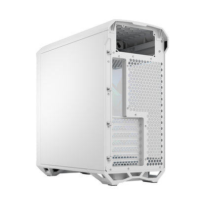 Fractal Design Torrent Compact (White RGB TG Light Tint) Mid-Tower Tempered Glass RGB Gaming Case w/ Type-C & (Front) 2 x Prisma 180 mm