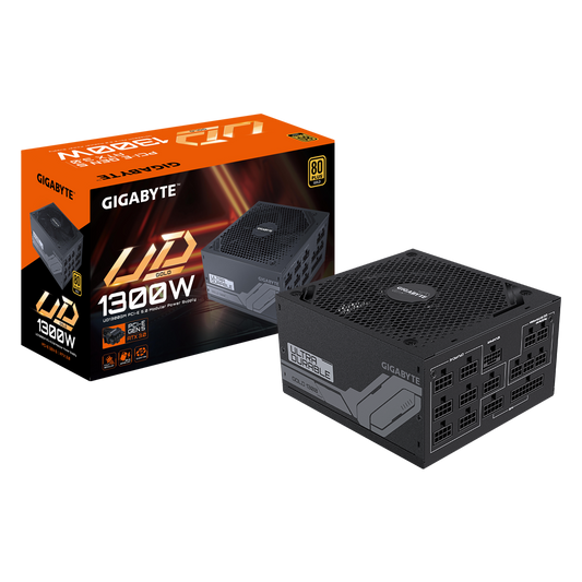 GIGABYTE UD1300GM PG5 1300W (ATX 3.0) PCIE 5.0 (12VHPWR) 80 Plus Gold Full Modular Power Supply