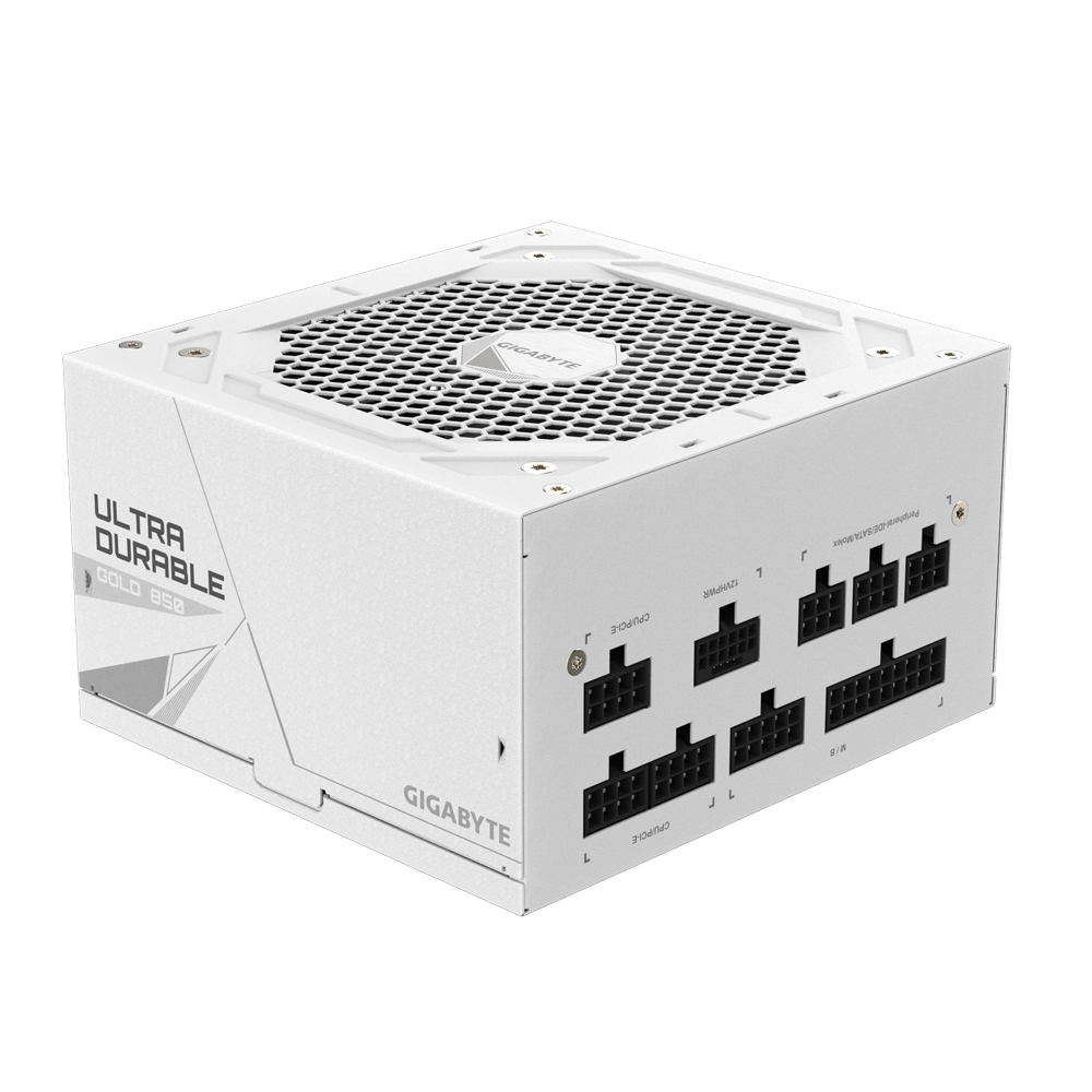 GIGABYTE UD850GM PG5 850W (ATX 3.0) PCIE 5.0 (12VHPWR) 80 Plus Gold Full Modular Power Supply (White Edition)