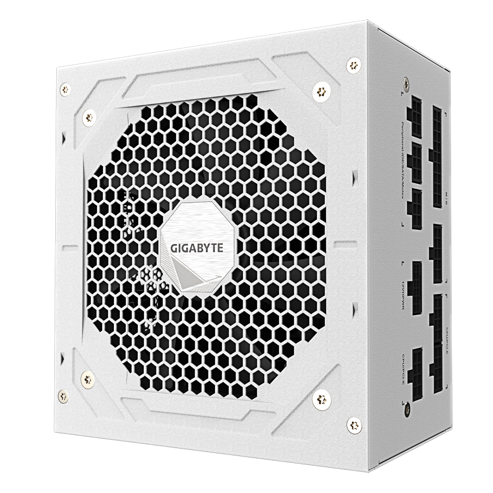 GIGABYTE UD850GM PG5 850W (ATX 3.0) PCIE 5.0 (12VHPWR) 80 Plus Gold Full Modular Power Supply (White Edition)