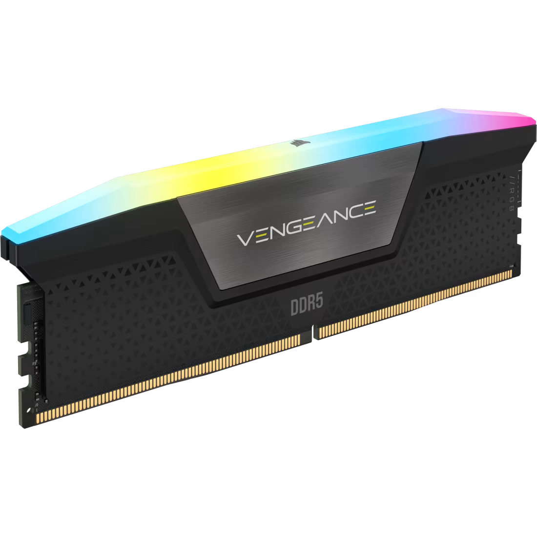 CORSAIR VENGEANCE RGB 32GB (2x16GB) DDR5 RAM 6400MT/s CL32 Memory Kit — Black