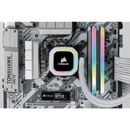 CORSAIR VENGEANCE RGB PRO SL 32GB (2x16GB) DDR4 RAM 3200MHz CL16 Memory Kit — White
