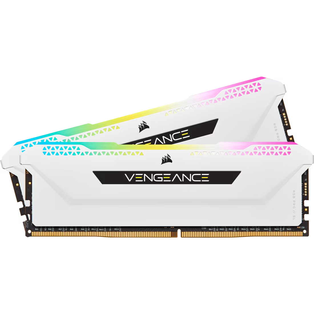 CORSAIR VENGEANCE RGB PRO SL 16GB (2x8GB) DDR4 RAM 3200MHz CL16 Memory Kit — White