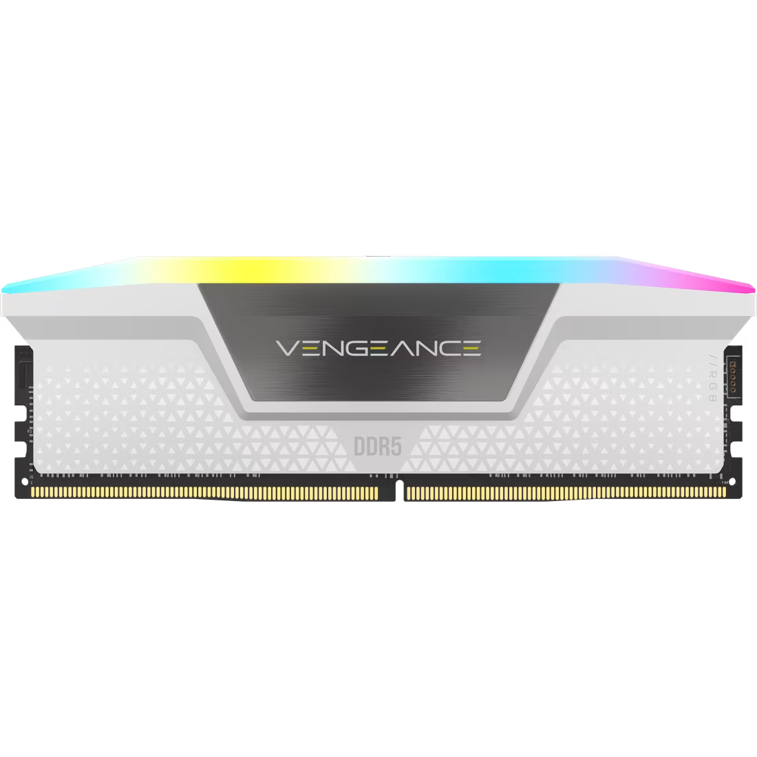 CORSAIR VENGEANCE RGB 64GB (2x32GB) DDR5 RAM 6000MT/s CL30 Memory Kit — White