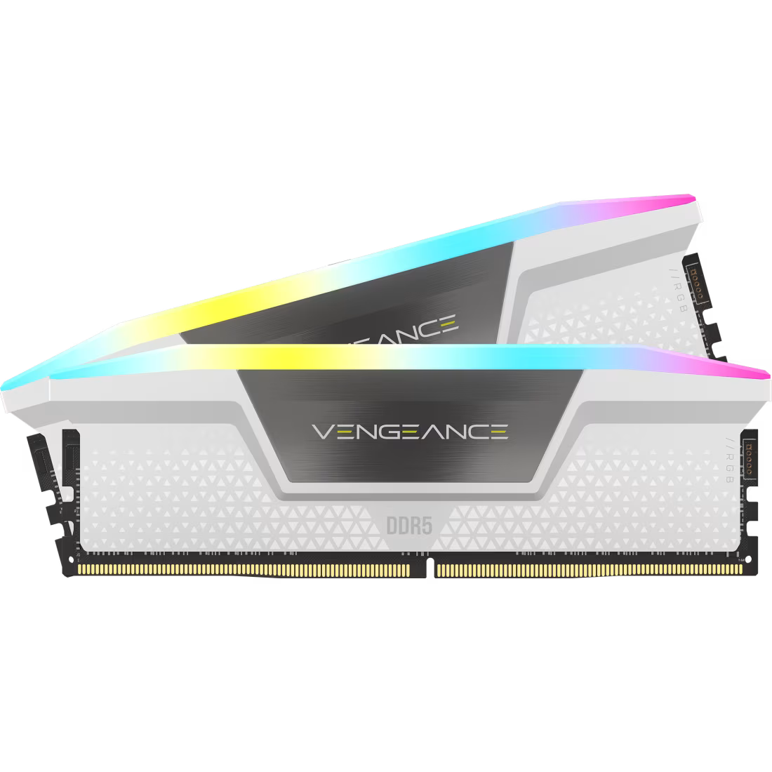 CORSAIR VENGEANCE RGB 32GB (2x16GB) DDR5 RAM 6000MT/s CL30 Memory Kit — White