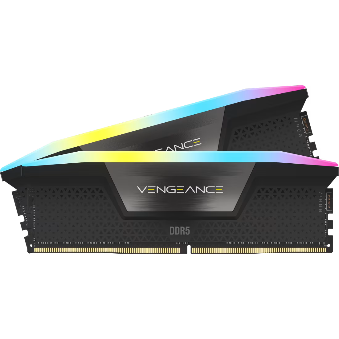 CORSAIR VENGEANCE RGB 32GB (2x16GB) DDR5 RAM 6000MT/s CL30 Memory Kit — Black