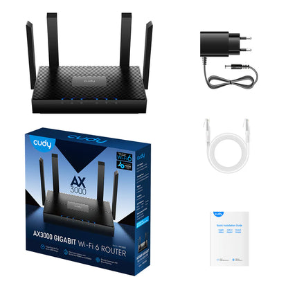 CUDY WR3000 AX3000 Gigabit Mesh WiFi 6 Router