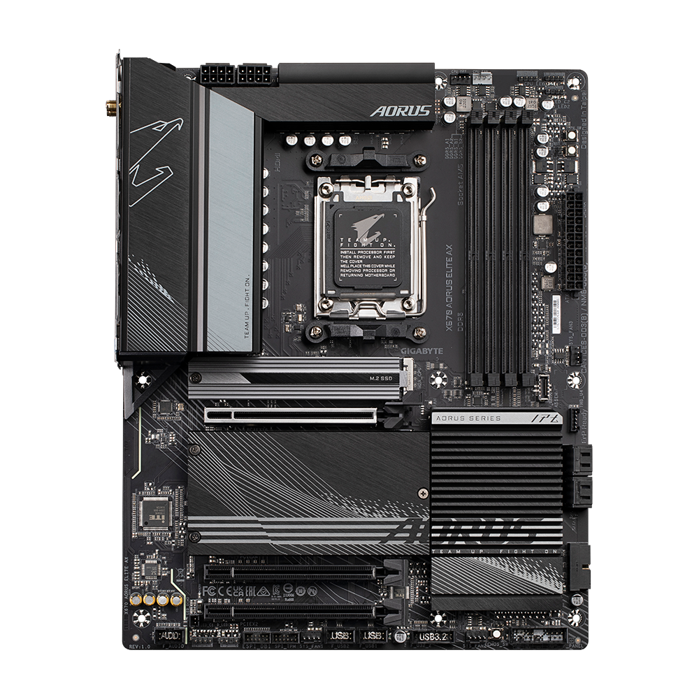 GIGABYTE X670 AORUS ELITE AX (WiFi 6E) AMD RYZEN 7000 Series AM5/DDR5/PCIe 5.0/4xM.2 - ATX Gaming MotherBoard